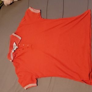 Vintage orange polo t shirt Small